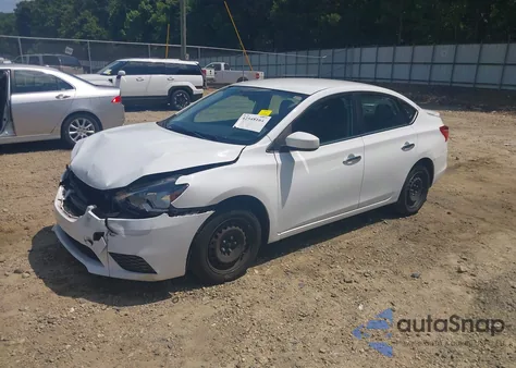 2016 Nissan Sentra S z USA, uszkodzony, nr VIN 3N1AB7AP5GY268953